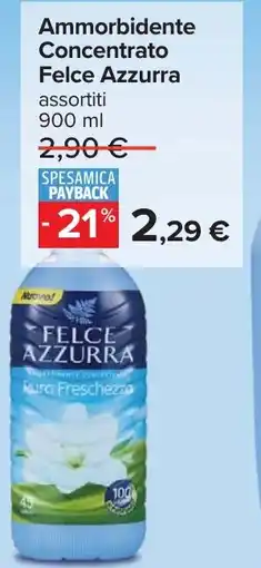 Carrefour Ammorbidente Concentrato Felce Azzurra offerta