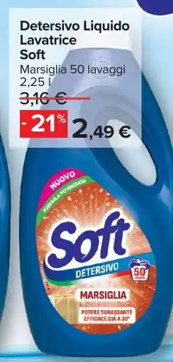 Carrefour Detersivo Liquido Lavatrice Soft offerta