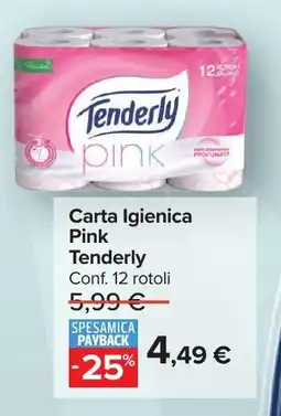 Carrefour Carta Igienica Pink Tenderly offerta