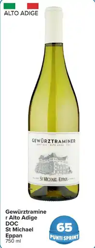 Carrefour Gewürztramine r Alto Adige DOC St Michael Eppan offerta