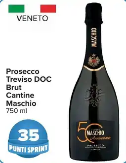Carrefour Prosecco Treviso DOC Brut Cantine Maschio offerta