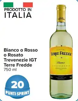 Carrefour Bianco o Rosso o Rosato Trevenezie IGT Terre Fredde offerta