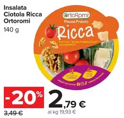 Carrefour Market Insalata Ciotola Ricca Ortoromi offerta