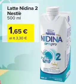 Carrefour Latte Nidina 2 Nestlè offerta