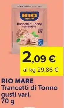 Carrefour RIO MARE Trancetti di Tonno offerta