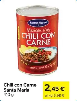 Carrefour Chili con Carne Santa Maria offerta