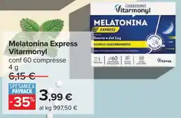 Carrefour Melatonina Express Vitarmonyl offerta