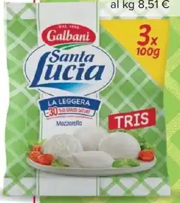 Carrefour Mozzarella Light Santa Lucia offerta