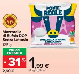 Carrefour Market Mozzarella di Bufala DOP Senza Lattosio offerta