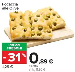 Carrefour Market Focaccia alle Olive offerta