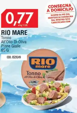 Carico Cash & Carry RIO MARE Tonno All'Olio Di Oliva Pinne Gialle offerta