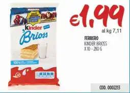 Carico Cash & Carry Ferrero kinder brioss offerta