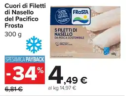 Carrefour Market Cuori di Filetti di Nasello del Pacifico Frosta offerta