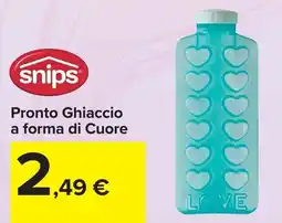 Carrefour Market snips Pronto Ghiaccio a forma di Cuore offerta