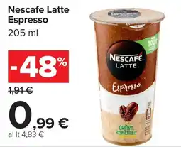 Carrefour Market Nescafe Latte Espresso offerta