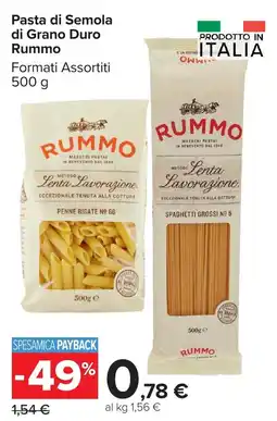 Carrefour Market Pasta di Semola di Grano Duro Rummo offerta