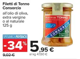 Carrefour Market Filetti di Tonno Consorcio offerta
