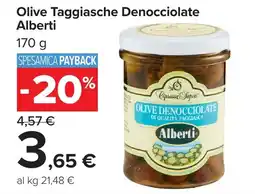 Carrefour Market Olive Taggiasche Denocciolate Alberti offerta