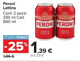 Carrefour Market Peroni Lattina offerta