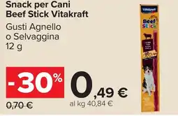 Carrefour Market Snack per Cani Beef Stick Vitakraft offerta