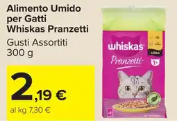 Carrefour Market Alimento Umido per Gatti Whiskas Pranzetti offerta