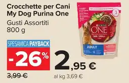 Carrefour Market Crocchette per Cani My Dog Purina One offerta