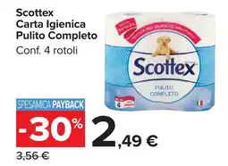 Carrefour Market Scottex Carta Igienica Pulito Completo offerta