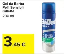 Carrefour Market Gel da Barba Pelli Sensibili Gillette offerta