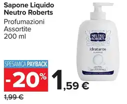 Carrefour Market Sapone Liquido Neutro Roberts offerta