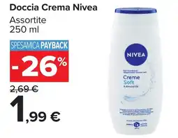 Carrefour Market Doccia Crema Nivea offerta