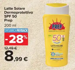 Carrefour Market Latte Solare Dermoprotettivo SPF 50 Prep offerta