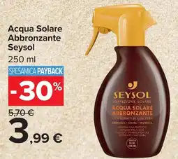 Carrefour Market Acqua Solare Abbronzante Seysol offerta