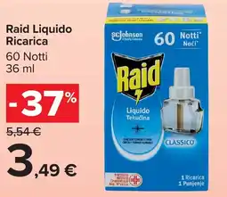 Carrefour Market Raid Liquido Ricarica offerta