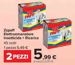 Carrefour Market Zzpaff Elettroemanatore Insetticida + Ricarica offerta