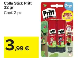 Carrefour Market Colla Stick Pritt 22 gr offerta