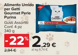 Carrefour Market Alimento Umido per Gatti Gourmet Perle Purina offerta