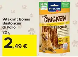 Carrefour Market Vitakraft Bonas Bastoncini di Pollo offerta