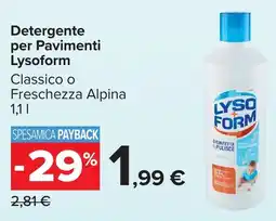 Carrefour Market Detergente per Pavimenti Lysoform offerta