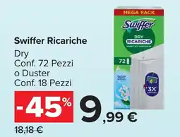 Carrefour Market Swiffer Ricariche offerta