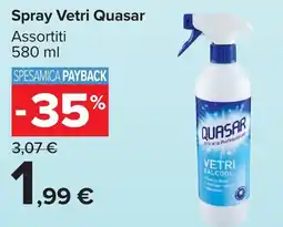 Carrefour Market Spray Vetri Quasar offerta