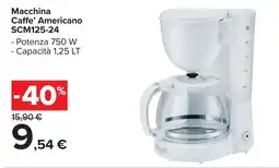 Carrefour Market Macchina Caffe' Americano SCM125-24 offerta