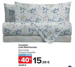 Carrefour Market Completo Letto Matrimoniale offerta