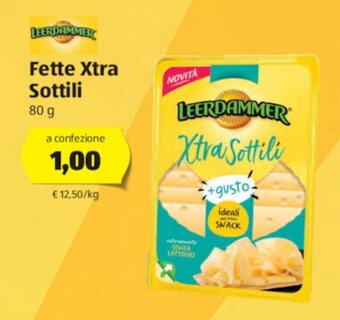 ALDI Leerdammer Fette Xtra Sottili 80 g offerta