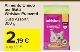 Carrefour Alimento Umido per Gatti Whiskas Pranzetti offerta