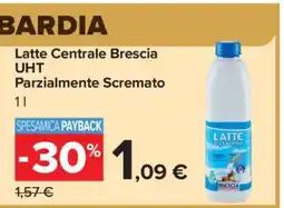 Carrefour Latte Centrale Brescia UHT Parzialmente Scremato offerta