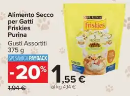 Carrefour Alimento Secco per Gatti Friskies Purina offerta
