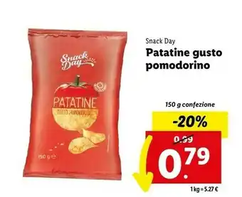 Lidl Patatine gusto pomodorino offerta