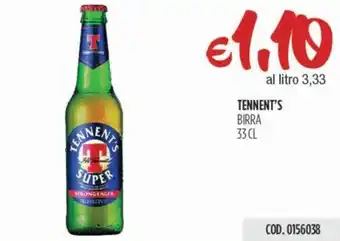 Tennent's birra