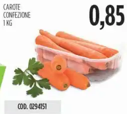Carico Cash & Carry Carote confezione offerta