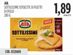 Carico Cash & Carry Aia sottilissime cotolette di filetto di pollo offerta